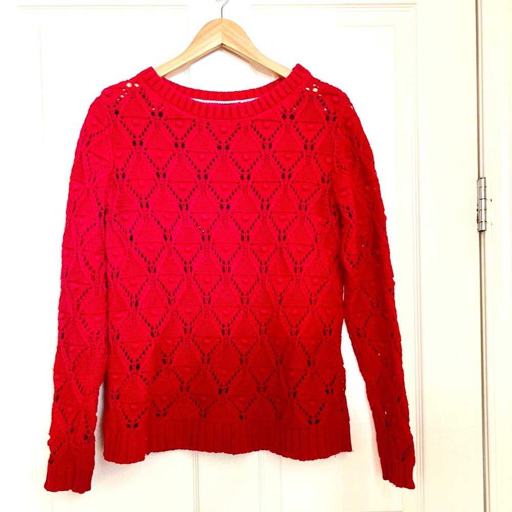 Tommy Hilfiger Women’s Crew Neck Sweater Red Size M